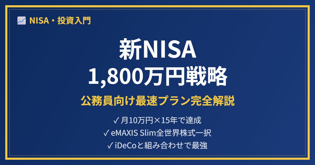新NISA1800万円枠攻略アイキャッチ